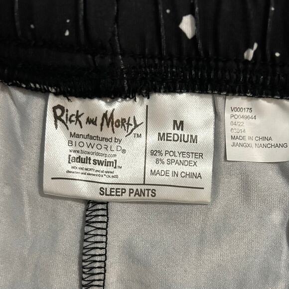 RICK and MORTY New Sleep Pants All Over Print Pull-On Drawstring Size Men's M - Picture 5 of 6